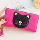 Cat Long Wallet Rose Pink - One Size