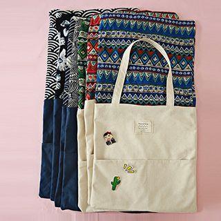 Reversible Canvas Shopper Bag