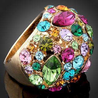 Multicolor Rhinestone Ring