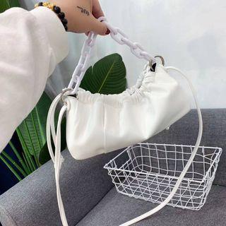 Faux-leather Hobo Bag