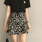 Floral Short-sleeve T-shirt / Shorts