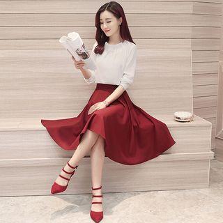 Set: Blouse + A-line Skirt