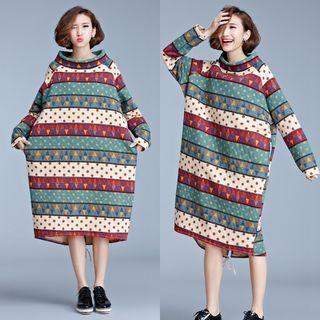 Long-sleeve Oversized Dress