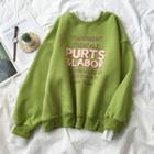 Ruffle Lettering Pullover