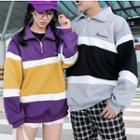 Couple Matching Half-zip Sweatshirt
