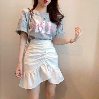 High-waist Mini Mermaid Skirt