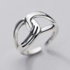 925 Sterling Silver Open Ring Ring - S925 Silver - Silver - One Size