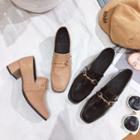 Chunky-heel Mary Jane Loafers
