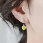 925 Sterling Silver Lemon Dangle Earring 1 Pair - Yellow - One Size