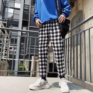 Checker Straight Fit Pants