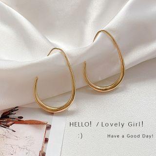 Alloy Drop Earring A346 - 1 Pair - Gold - One Size