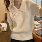 Collared Sweater Light Almond - One Size
