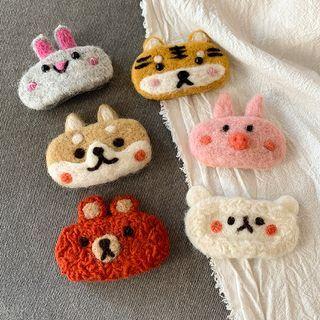 Animal Needle Felting Hair Clip (various Designs)