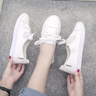 Pointed Canvas Sneakers