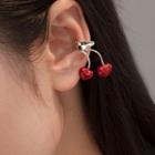 Cherry Alloy Cuff Earring