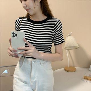 Striped Ice Silk Top