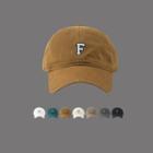 Letter F Embroidered Baseball Cap