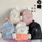 Cupcake Embroidered Mesh Panel Backpack