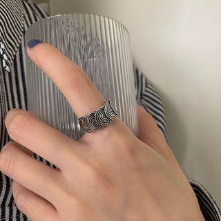 Disc Alloy Ring J2132 - Silver - One Size