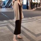 Sleeveless Midi Knit Dress / Cardigan / Set
