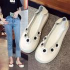 Flower Detail Platform Shoes