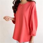 Pintuck-cuff Top