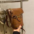Faux Leather Snaffle Bucket Bag