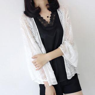 Bell-sleeve Embroidered Light Jacket
