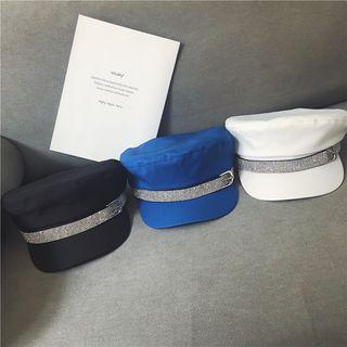 Rhinestone Newsboy Cap