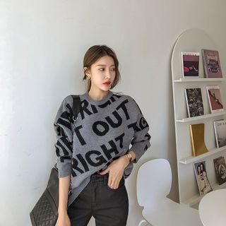 Crewneck Letter Sweater