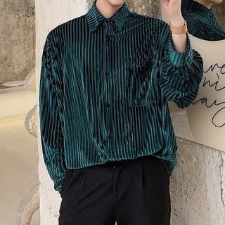 Ribbed Velvet Shirt