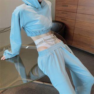 Crop Hoodie / Sweatpants / Short-sleeve Jacket