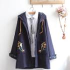 Hooded Trench Jacket / Blouse / Set
