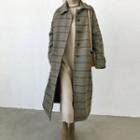 Glen-plaid Mac Coat