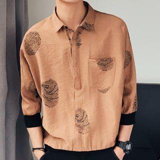 Fingerprint 3/4-sleeve Shirt
