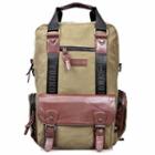 Contrast-color Canvas Backpack