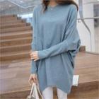 Dolman Long-sleeve Pullover Dress