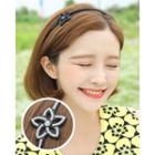 Rhinestone Flower Slim Hair Band