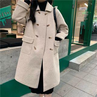 Double-breasted Toggle Long Coat