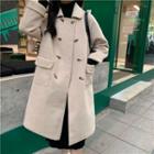 Double-breasted Toggle Long Coat