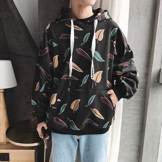 Couple Matching Leaf Print Hoodie