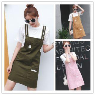 Set : Short-sleeve T-shirt + Pinafore
