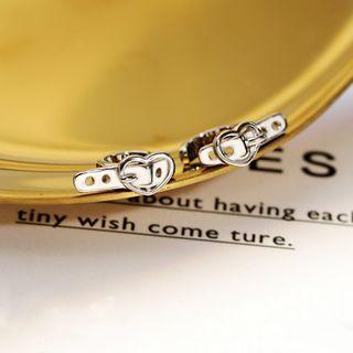 Heart Belt Sterling Silver Earring
