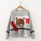 Bear Applique Sweatshirt