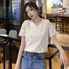 Short Sleeve Lace Shirt