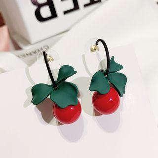 Petal & Bead Dangle Earring 1 Pair - As Shown In Figure - One Size