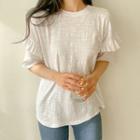 Frill-trim M Lange T-shirt