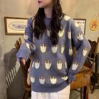 Crown Jacquard Sweater