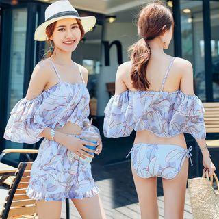 Set: Floral Bikini + Swim Shorts