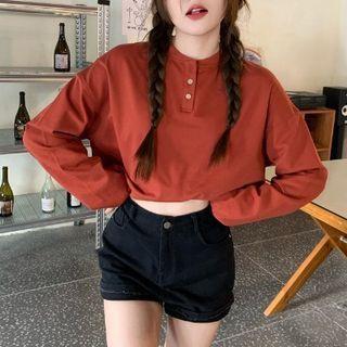 Plain Botton Cropped Crop Top